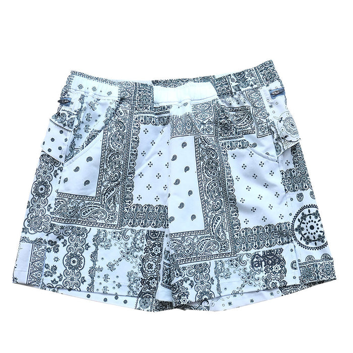 BANDANA MIDDLE SHORTS White