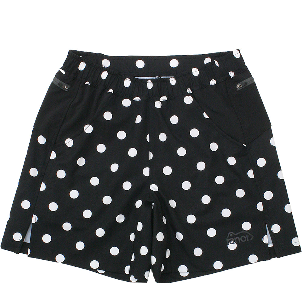 DOTS MIDDLE SHORTS / BLACK×WHITE – CONNECTED
