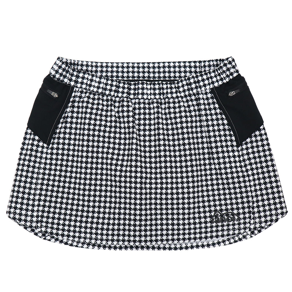 HOUNDSSTOOTH SKIRT(WITH INNER)WHITE×BLACK