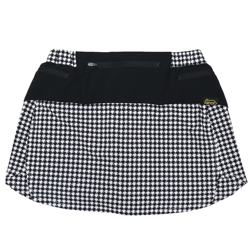 HOUNDSSTOOTH SKIRT(WITH INNER)WHITE×BLACK