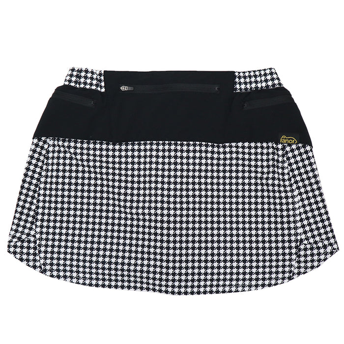 HOUNDSSTOOTH SKIRT（WITH INNER）WHITE×BLACK