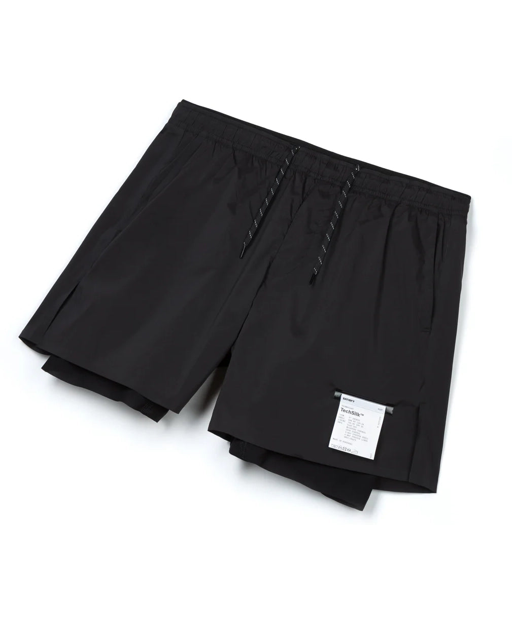 【人気】Satisfy Black TechSilk 5\" Shorts/黑/M TechSilk™ 5