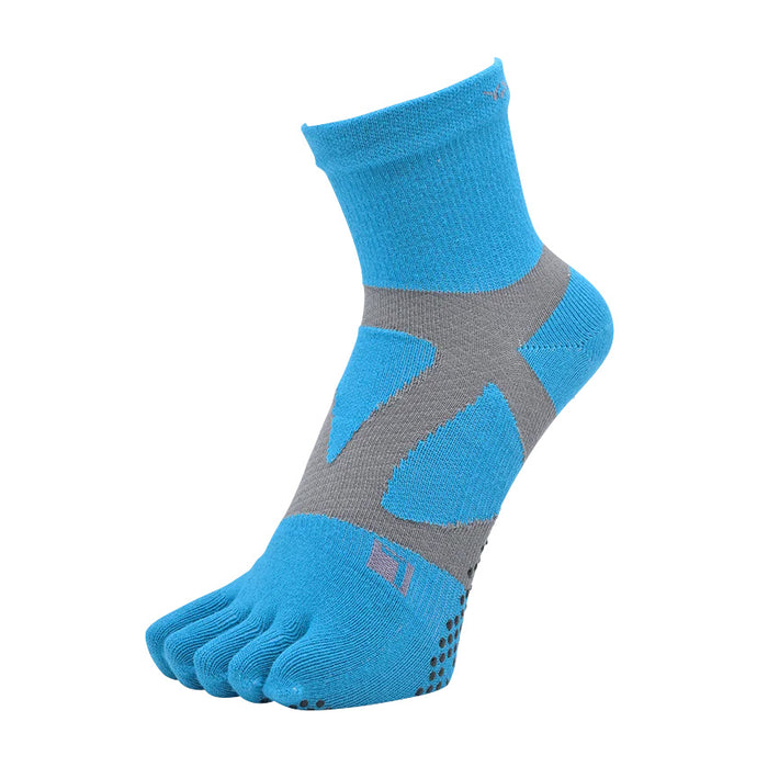 スパイダーアーチミドル5toe スベリドメ  ターコイズ×Sグレー