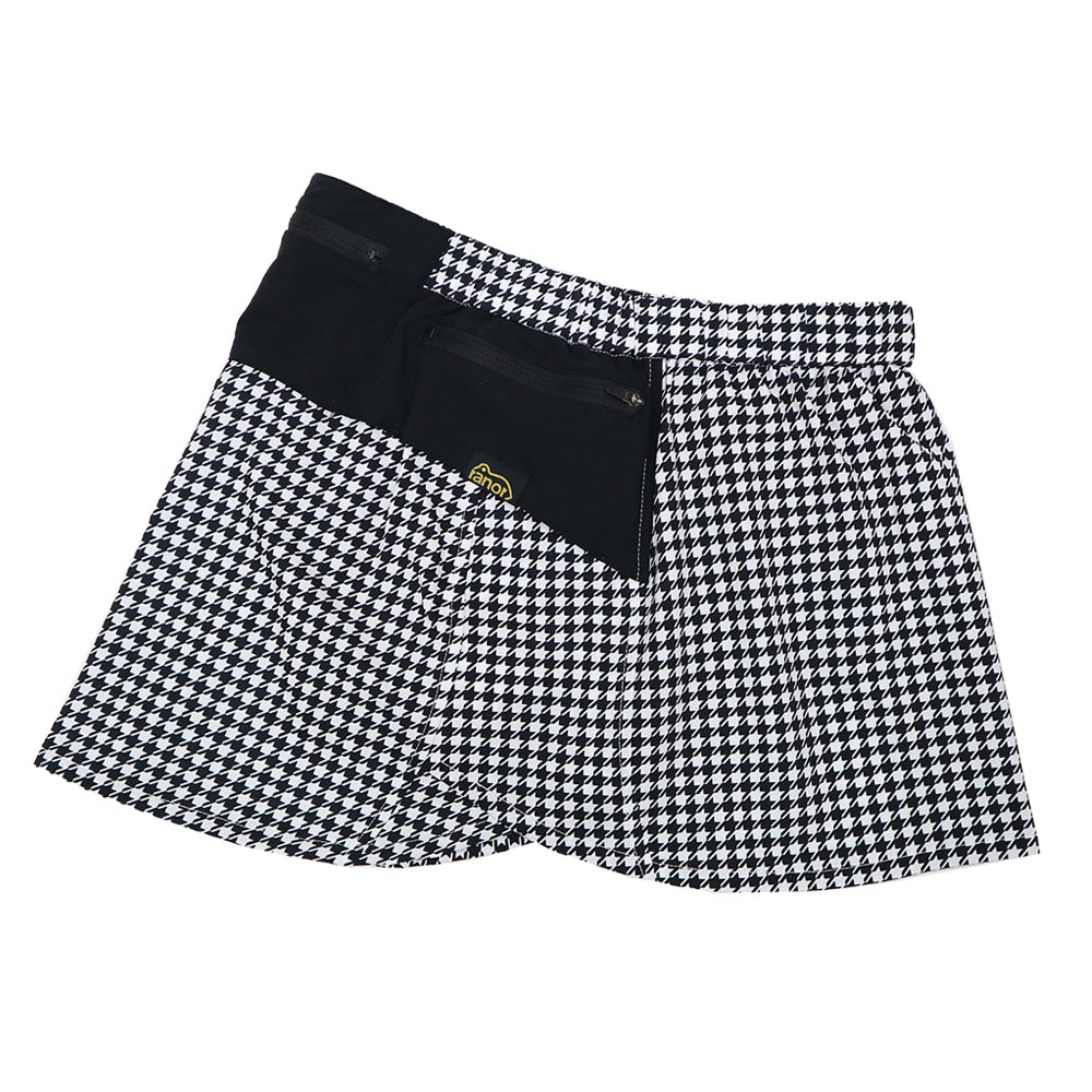 HOUNDSSTOOTH SKIRT(WITH INNER)WHITE×BLACK