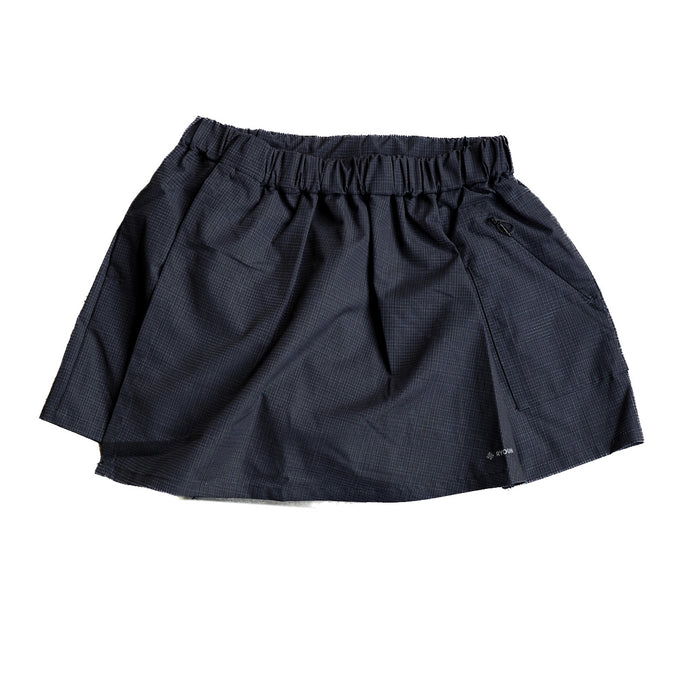 NOSTALGIC DOCKING RUN SKIRT GLEN BLACK