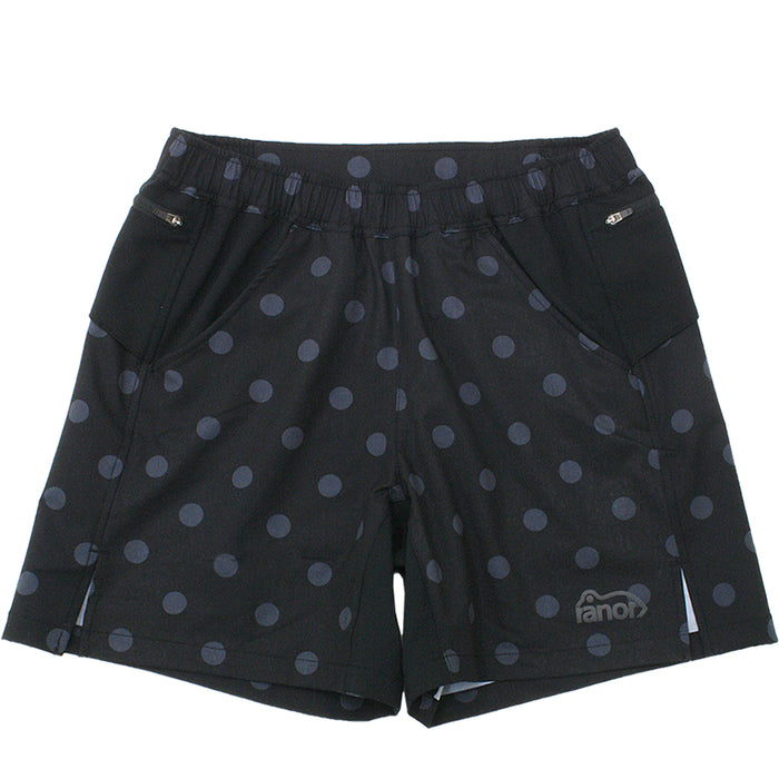 DOTS MIDDLE SHORTS / BLACK×CHARCOAL