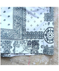 BANDANA MIDDLE SHORTS White