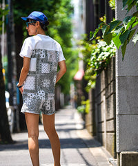 BANDANA MIDDLE SHORTS White
