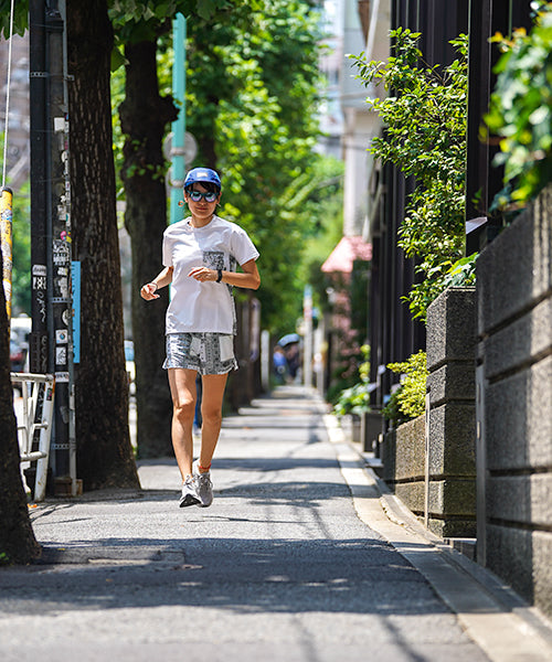 BANDANA MIDDLE SHORTS　White