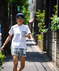 BANDANA MIDDLE SHORTS White