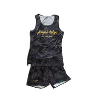 【JINGER】メンズ ランニングタンクトップ【JM-4027/BLK】