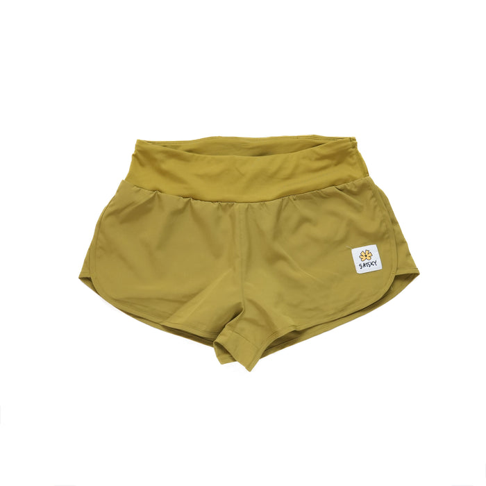 W FLOWER PACE SHORTS 3INCH - YELLOW