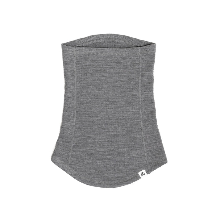 Grid Merino Long Neck Gaiter Charcoal
