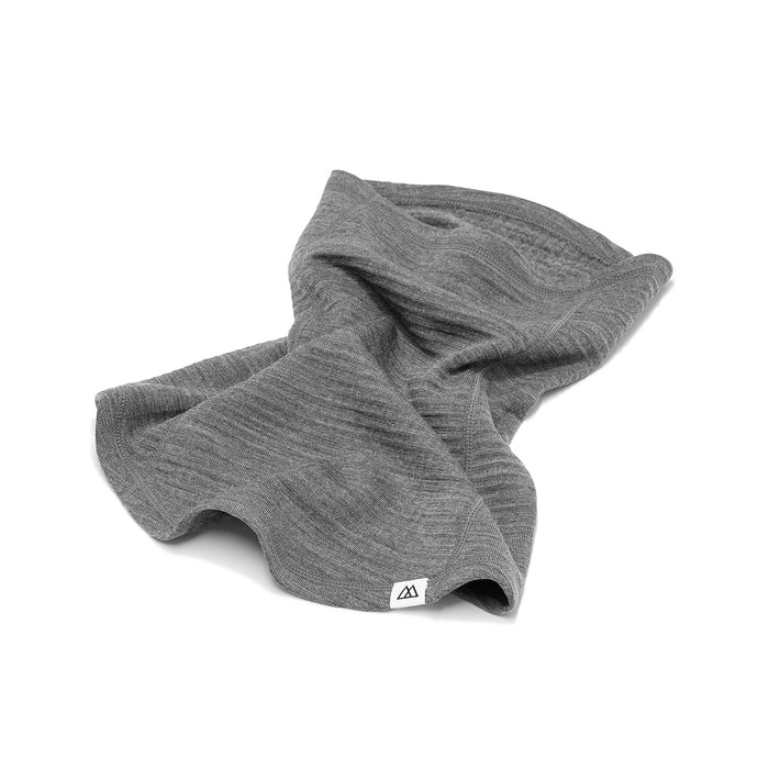 Grid Merino Long Neck Gaiter Heather Gray
