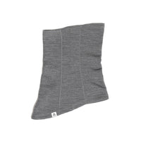 Grid Merino Long Neck Gaiter Heather Gray