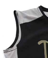 DMRC MESH SLEEVELESS BK/KHAKI