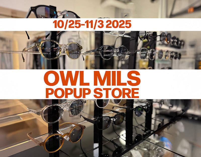 悪天候に強いサングラス / OWL MILS POPUP STORE開催