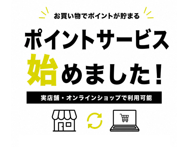 ポイントサービス始めました!