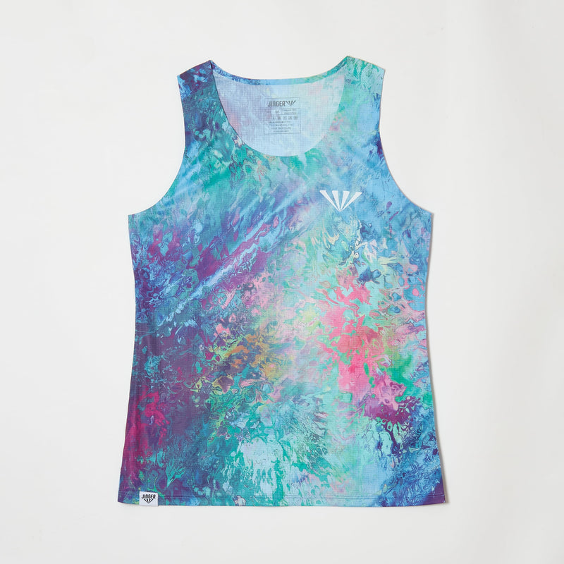 【JINGER】ウィメンズ　ランニングタンクトップ【JF-4029/BLU】