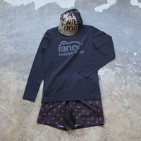 DOTS MIDDLE SHORTS / BLACK×CHARCOAL