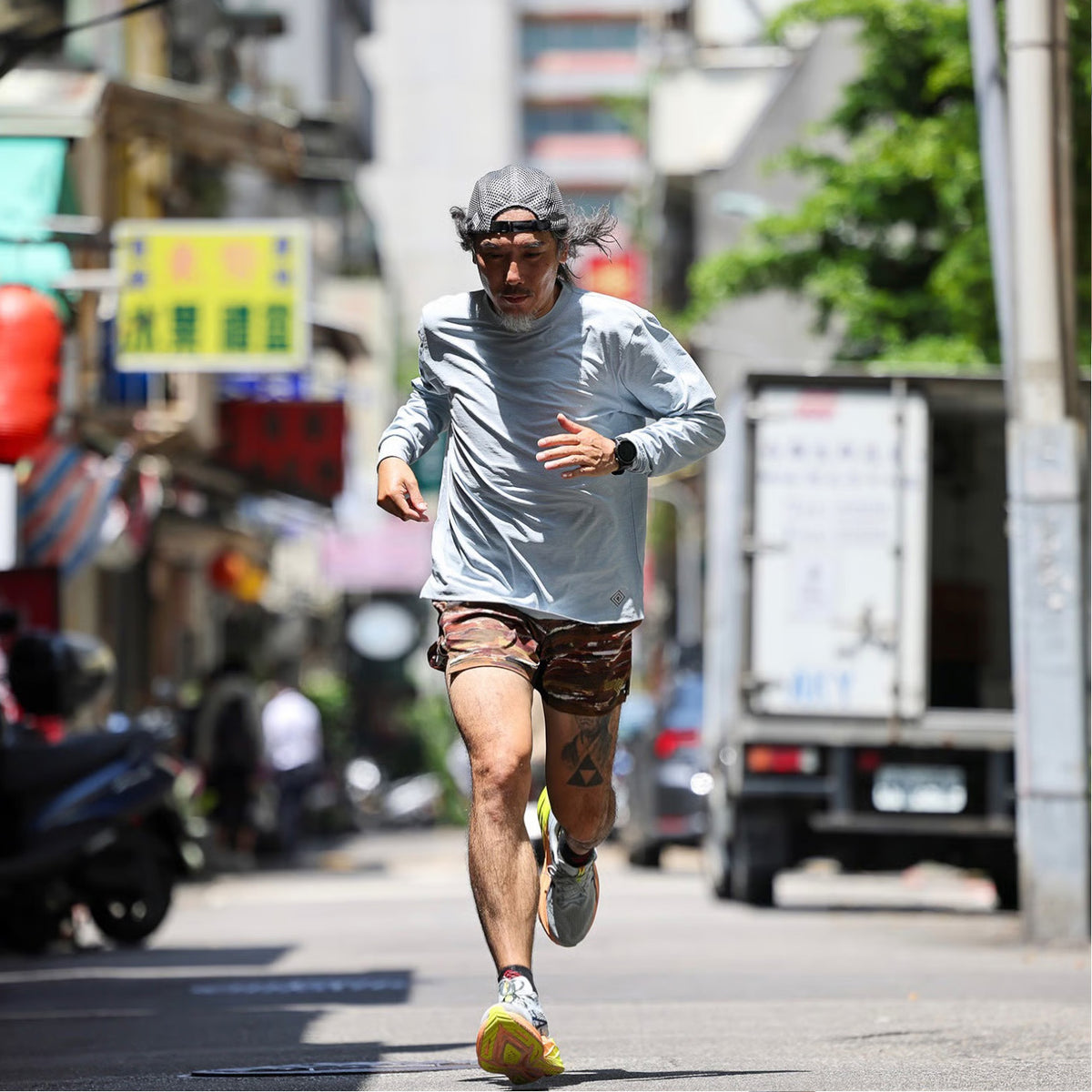 Splashes Long Tee(Skygrey)