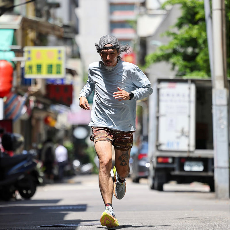 Splashes Long Tee(Skygrey)