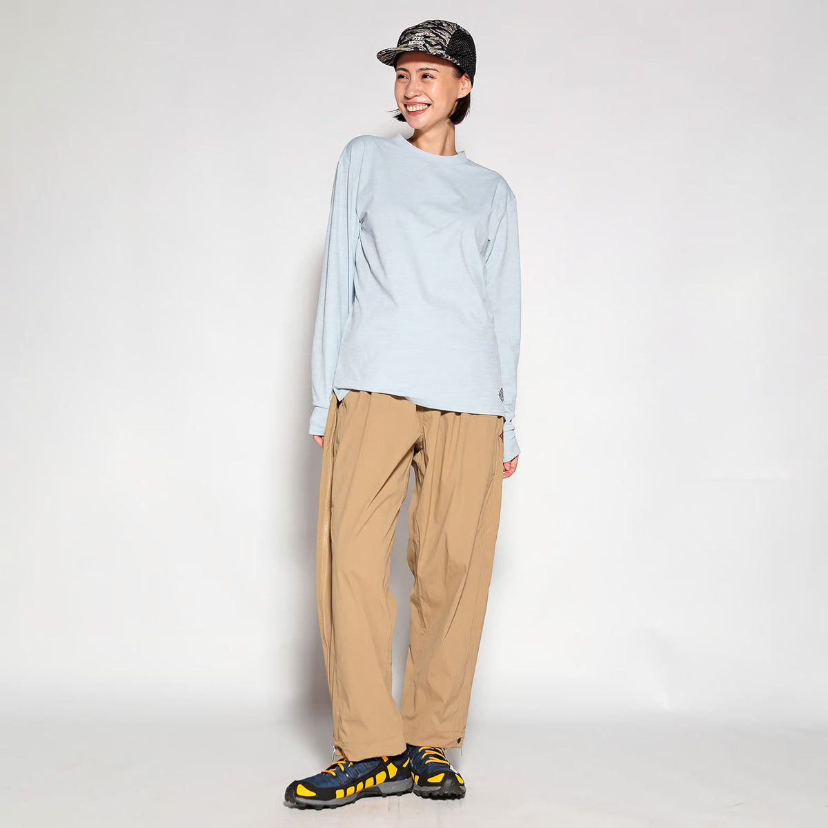 Splashes Long Tee(Skygrey)