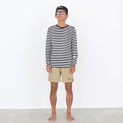 MERINO BORDER LONG T-SHIRT