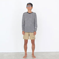 MERINO BORDER LONG T-SHIRT