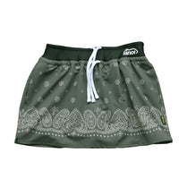 LAYRED PANEL SKIRT OLIVE