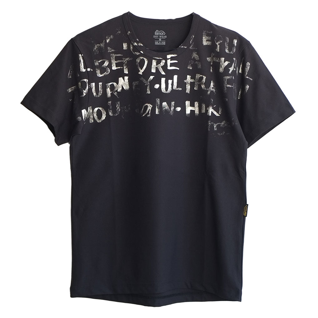 PLATINUM HAKU PRINT T-SHIRT BLACK