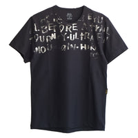 PLATINUM HAKU PRINT T-SHIRT BLACK