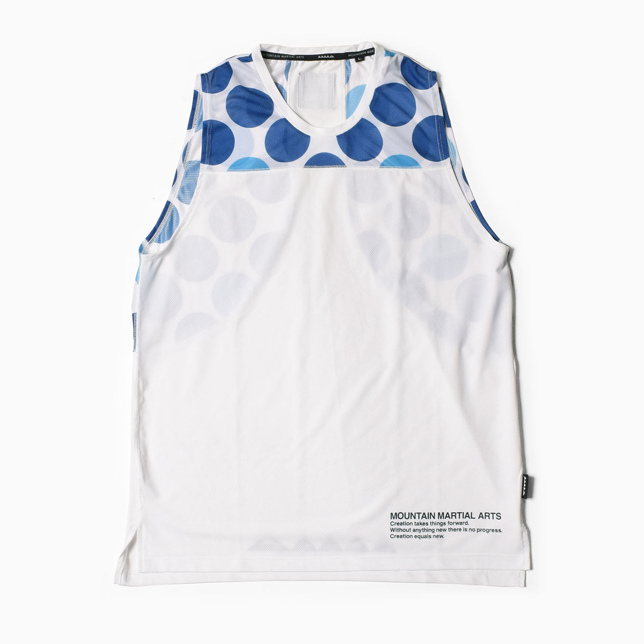 MMA Big Dot Racing Sleeve-less White – CONNECTED
