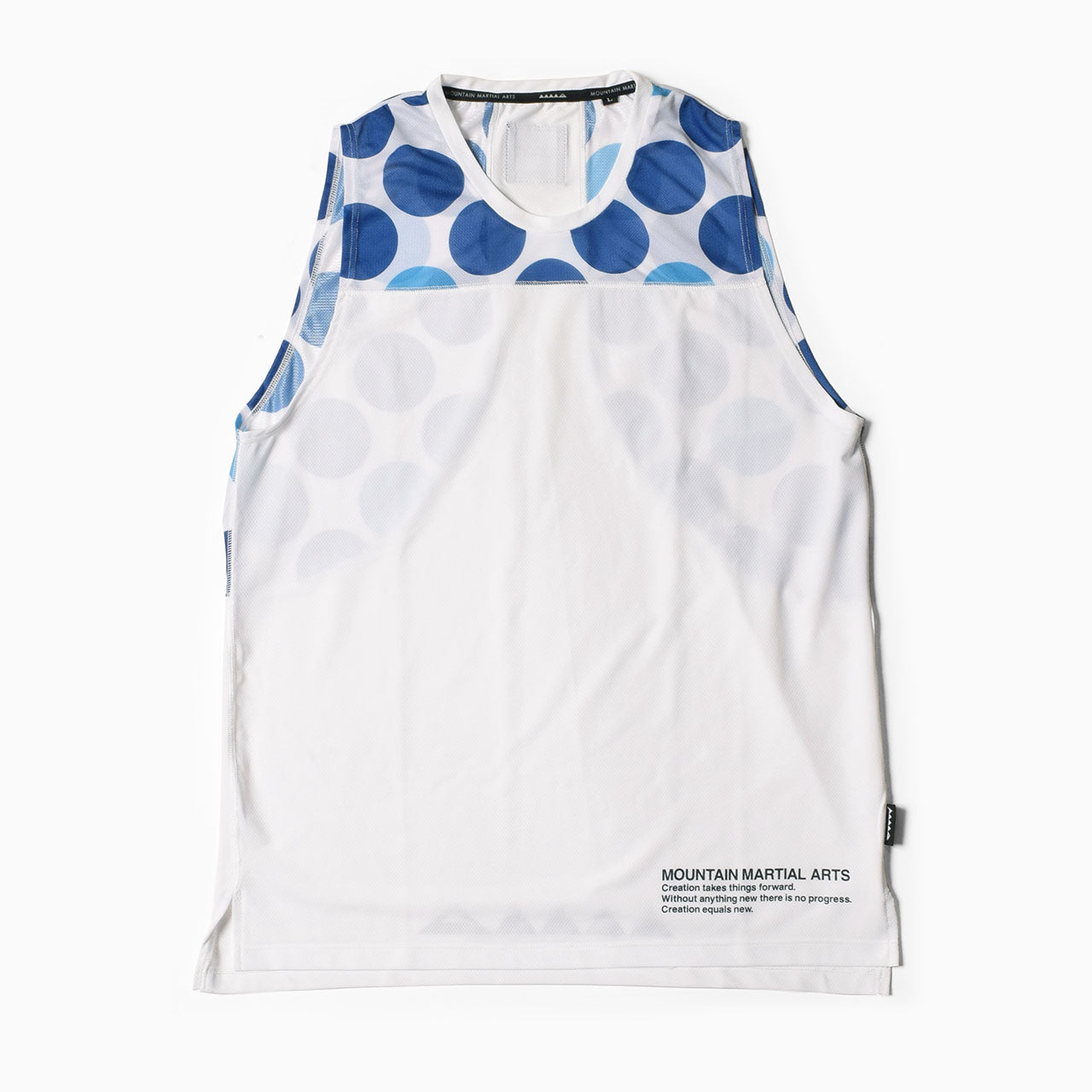 MMA Big Dot Racing Sleeve-less White