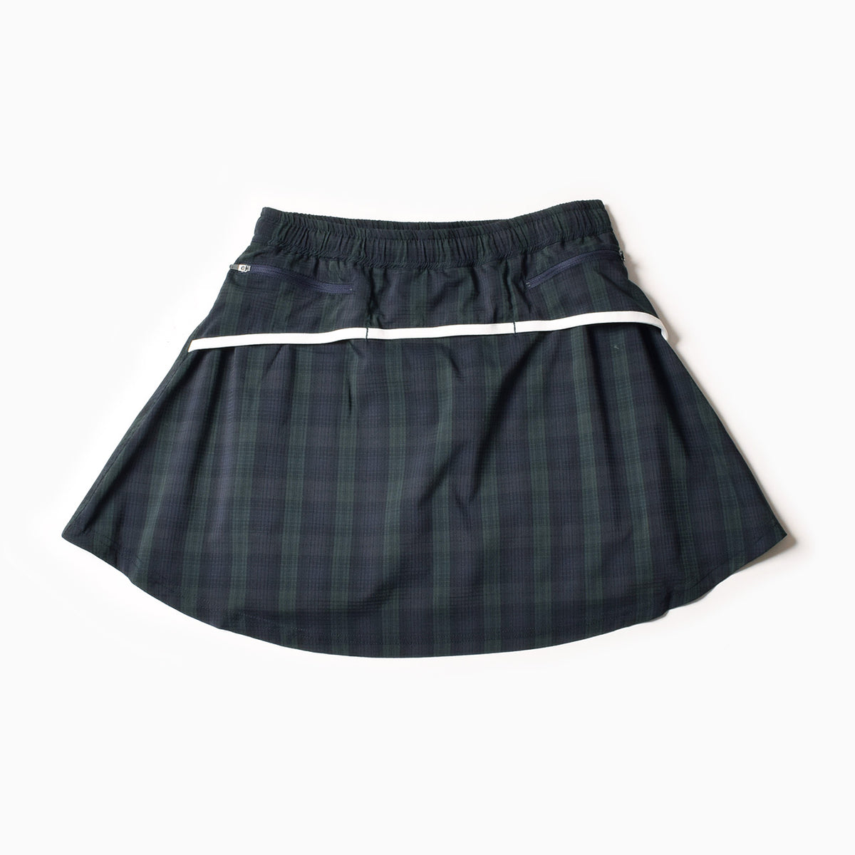 MMA Front Pleats Run Skirt Black Watch