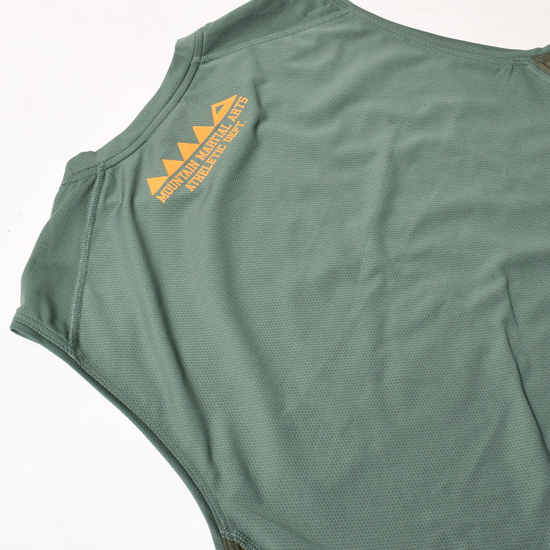 MMA College Sleeve-less Green