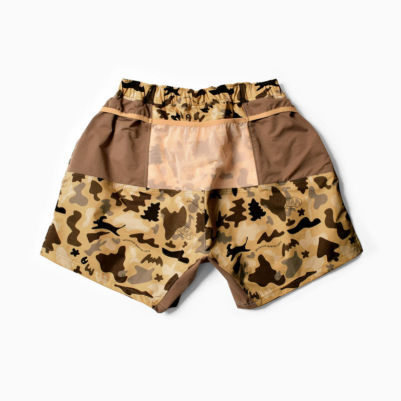 MMA_Jerry Ukai PONCHOMAN CAMO Hike&Run Shorts Beige Ponchoman Camo