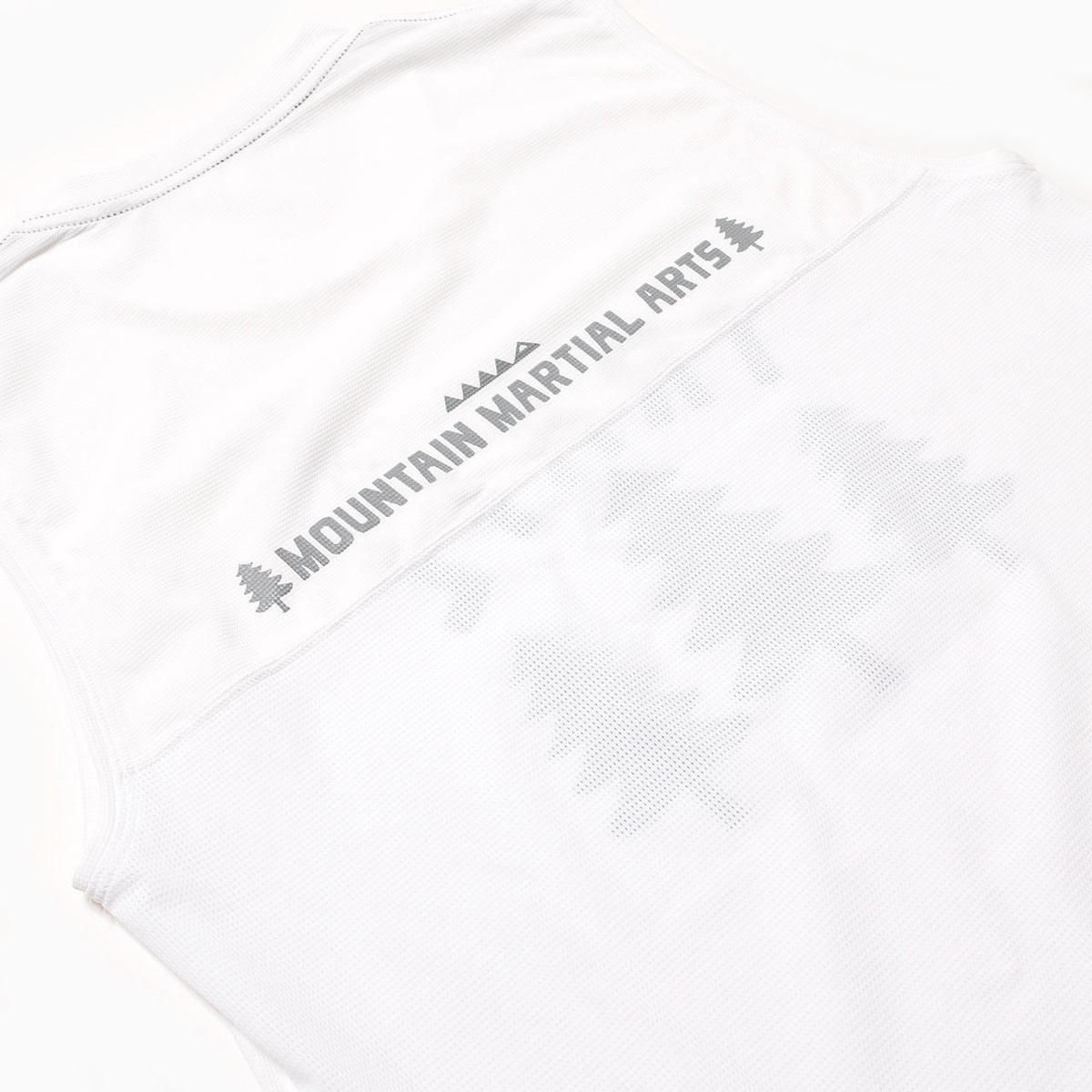 MMA TRAIL Mesh Panel Sleeve-less White