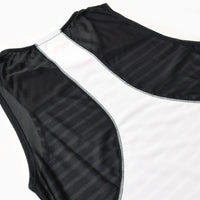 MMA Border Racing Sleeve-less Black_White