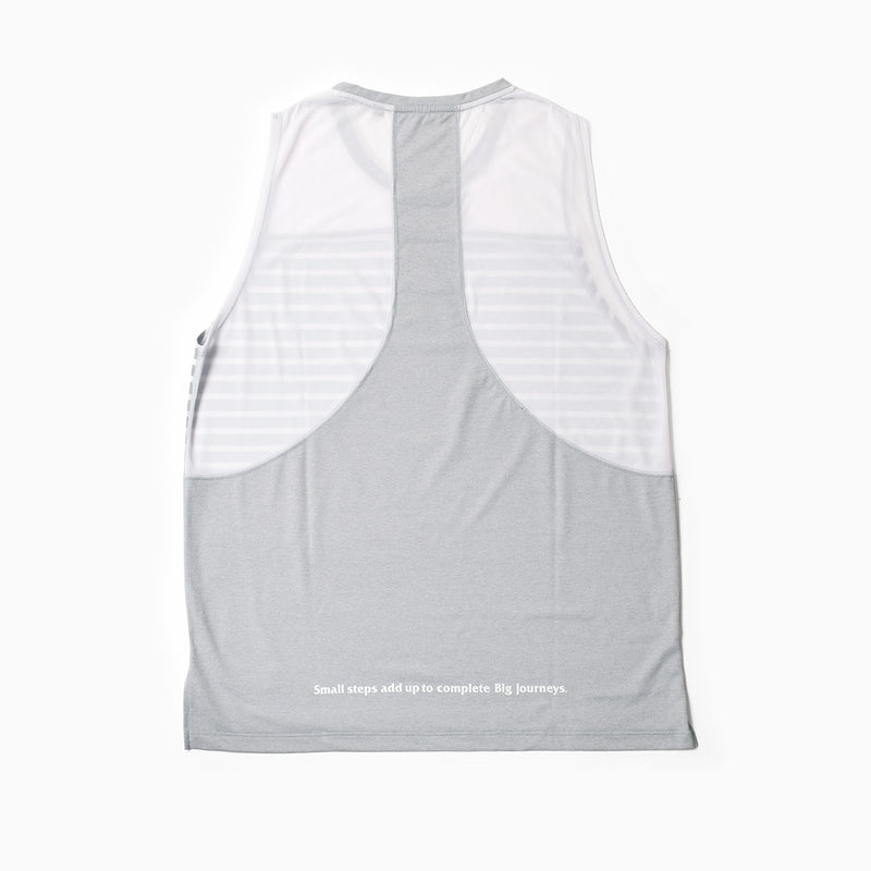 MMA Border Racing Sleeve-less Gray_White