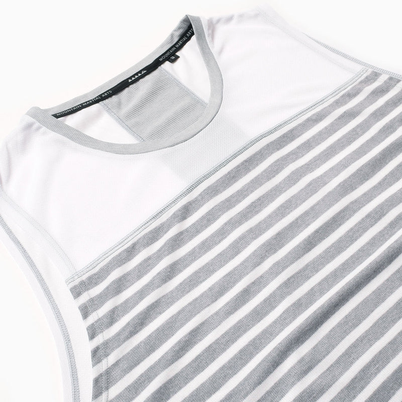 MMA Border Racing Sleeve-less Gray_White