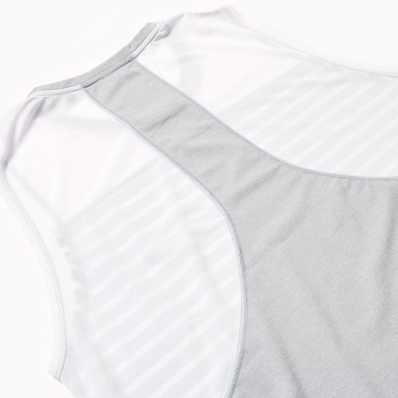 MMA Border Racing Sleeve-less Gray_White