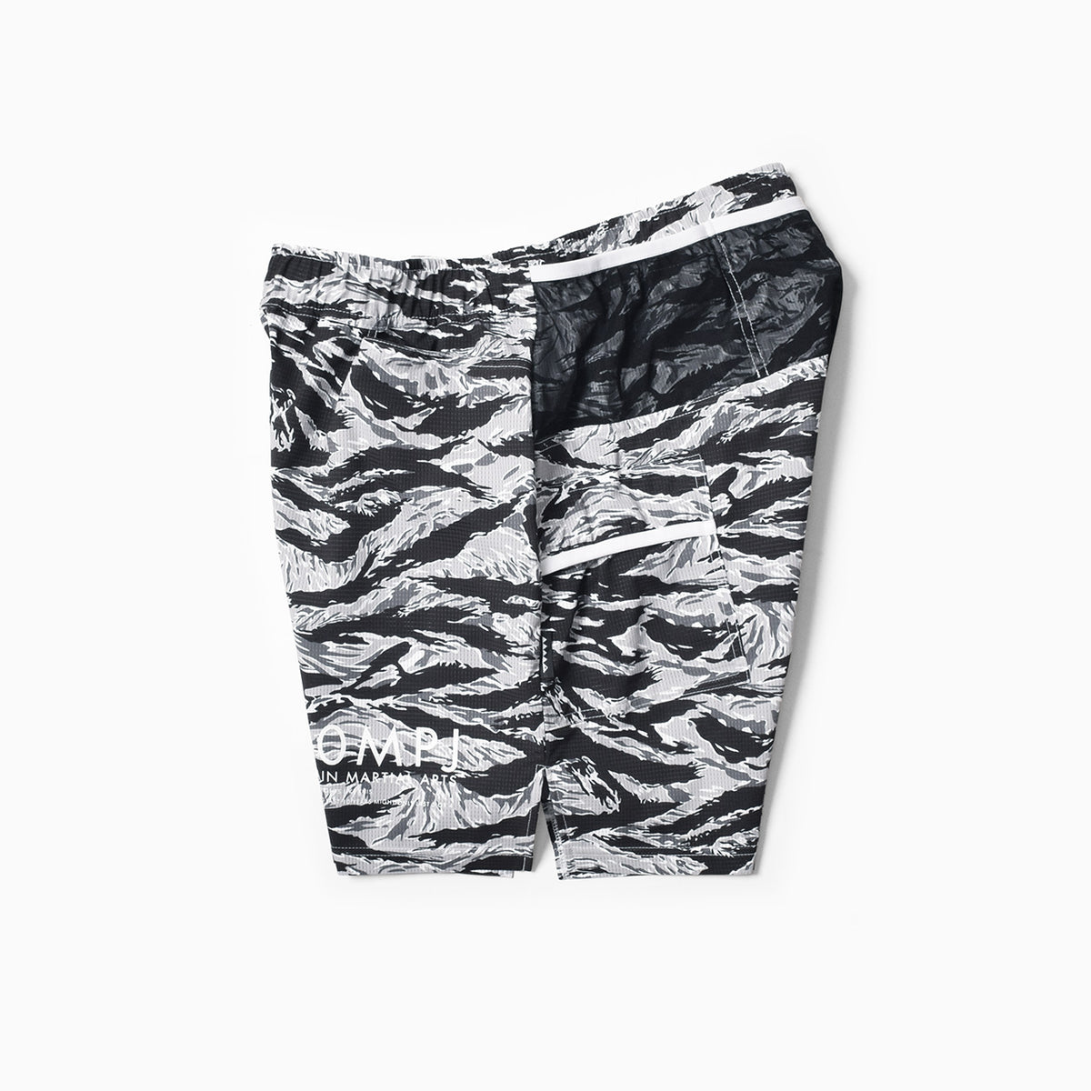 MMA 100MPJ Racing Trail Run Shorts - TigerCamo Grayish