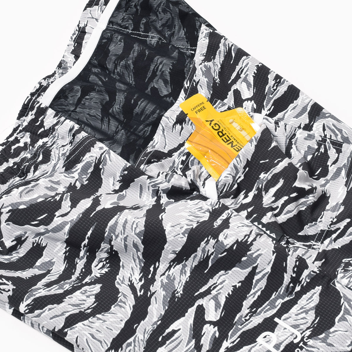 MMA 100MPJ Racing Trail Run Shorts - TigerCamo Grayish