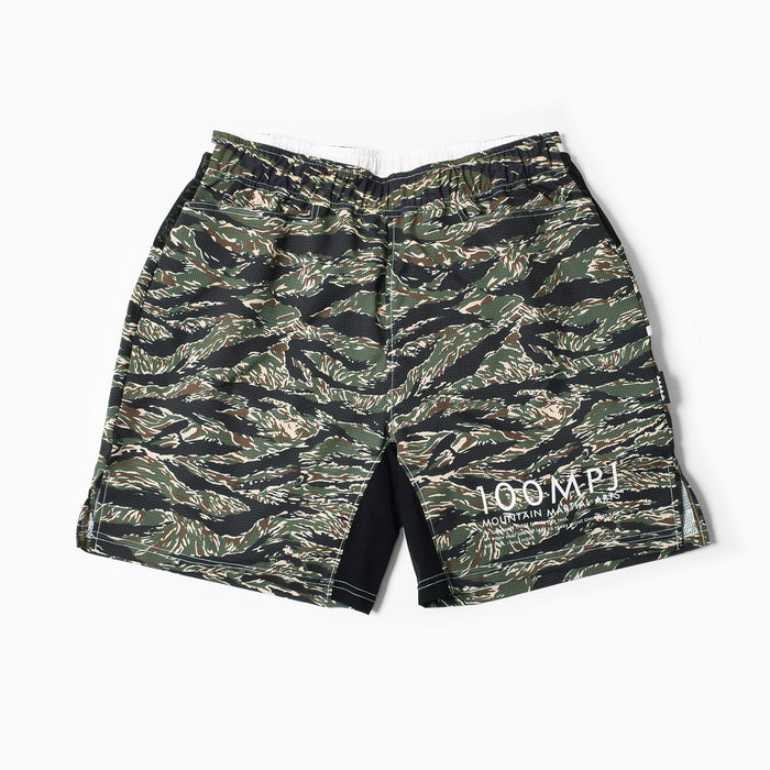 MMA 100MPJ Racing Trail Run Shorts - TigerCamo