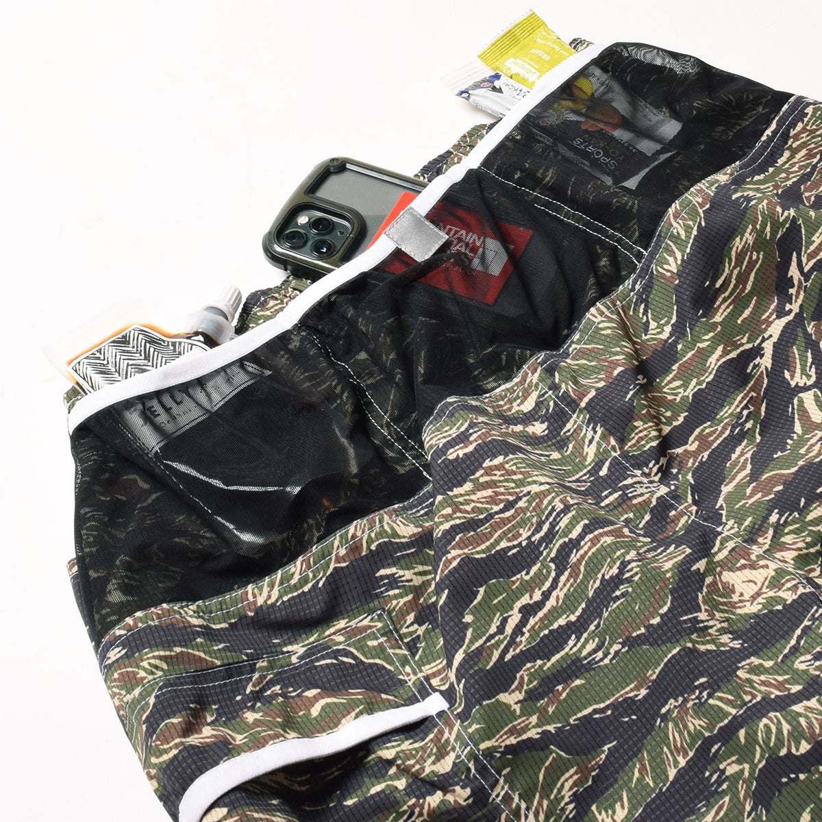 MMA 100MPJ Racing Trail Run Shorts - TigerCamo