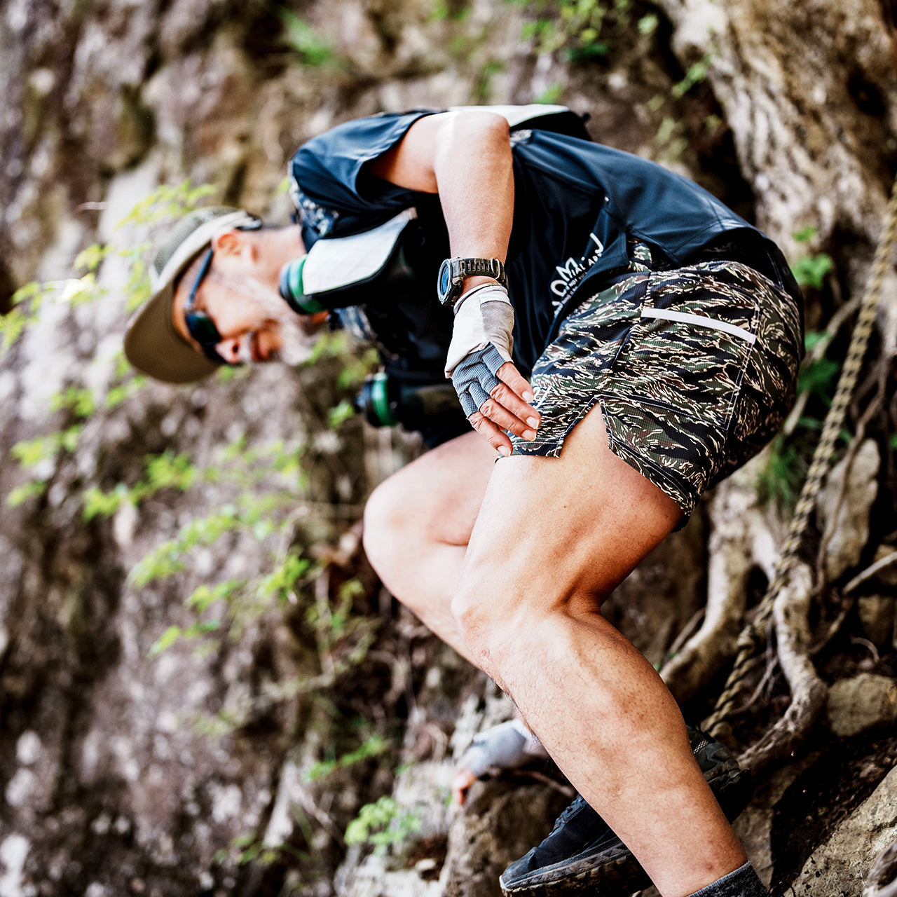 MMA 100MPJ Racing Trail Run Shorts - TigerCamo – CONNECTED