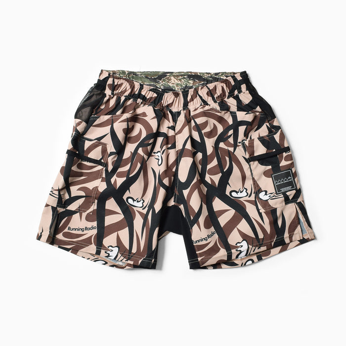 MMA_Takumi Okada Camo 7-pockets Shorts / Beige Camo