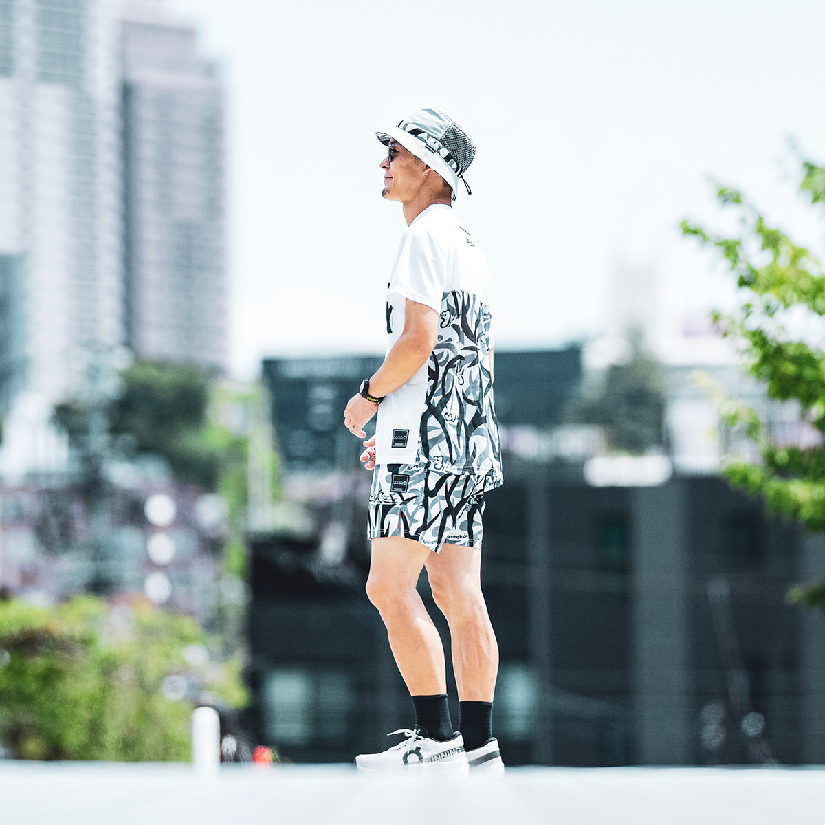 MMA_Takumi Okada Camo 7-pockets Shorts / Gray Camo