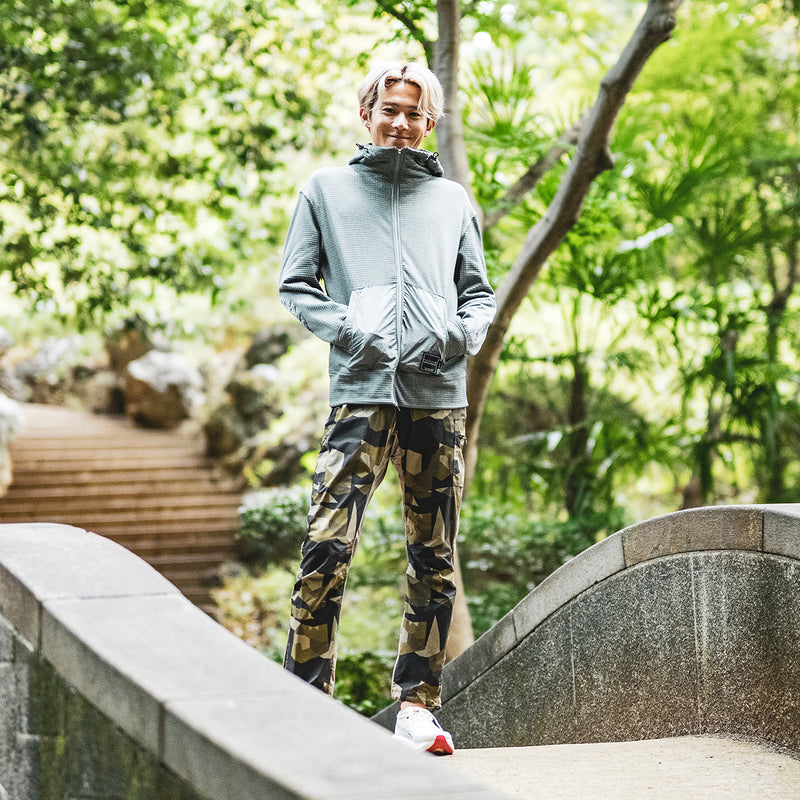 MMA POLARTEC Power Grid Side Ventilation Hoodie Gray